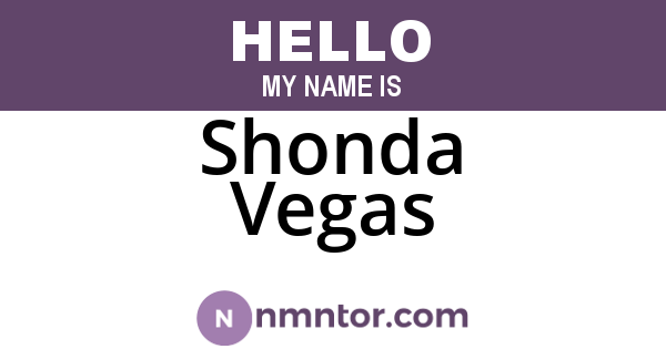 Shonda Vegas