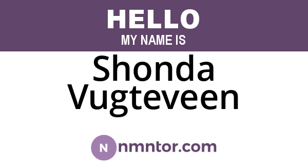 Shonda Vugteveen
