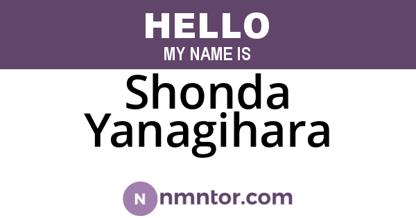 Shonda Yanagihara