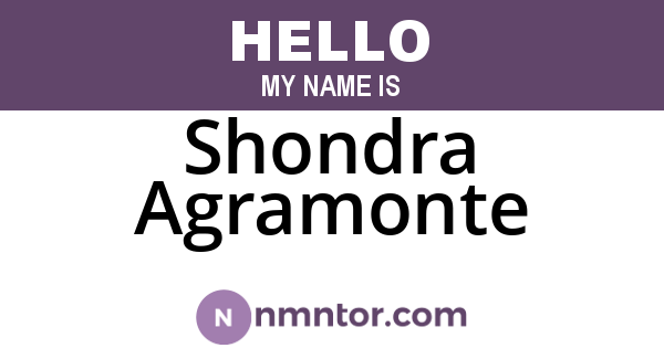 Shondra Agramonte