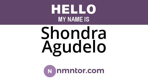 Shondra Agudelo