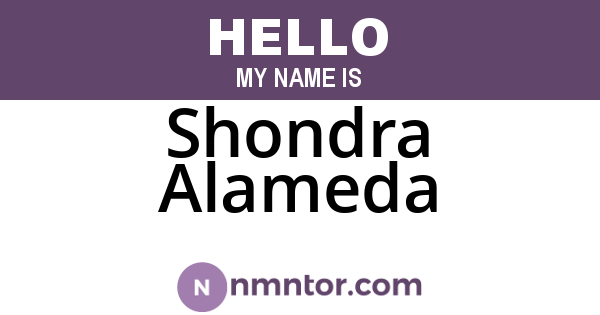 Shondra Alameda