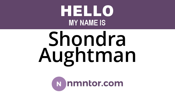 Shondra Aughtman