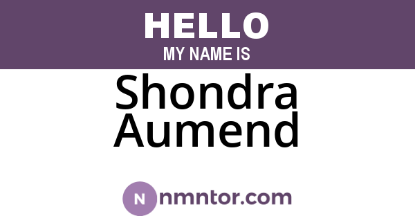 Shondra Aumend