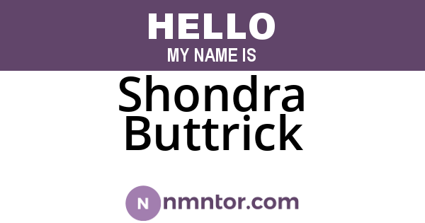 Shondra Buttrick