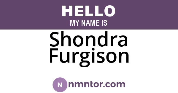 Shondra Furgison