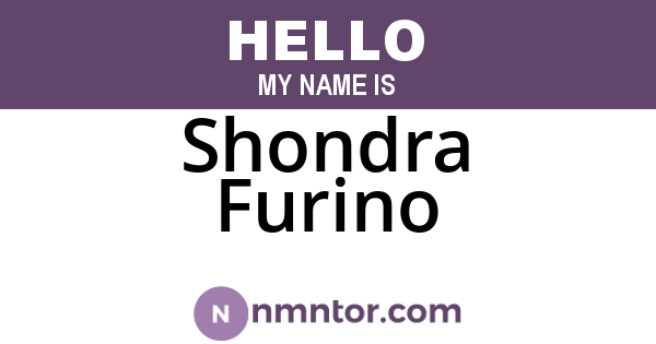 Shondra Furino