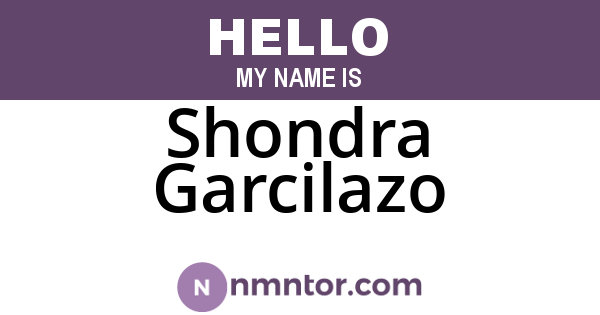 Shondra Garcilazo