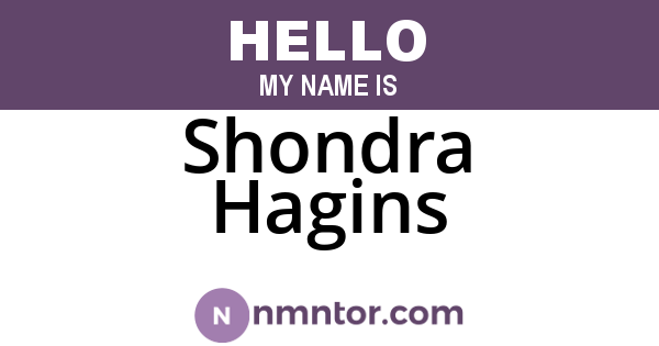 Shondra Hagins