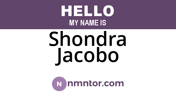 Shondra Jacobo