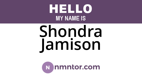 Shondra Jamison