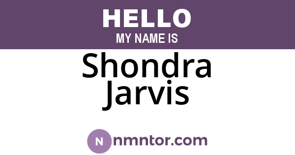 Shondra Jarvis