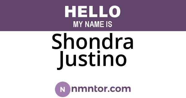 Shondra Justino