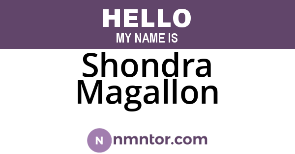Shondra Magallon