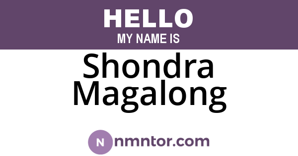 Shondra Magalong
