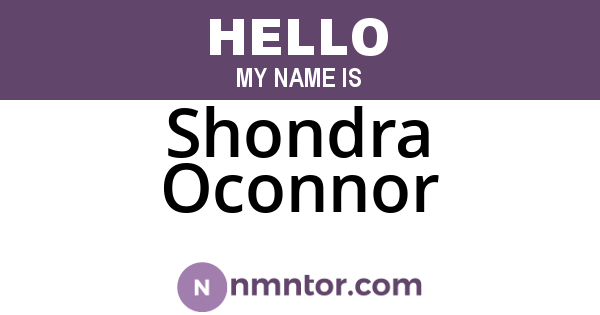 Shondra Oconnor