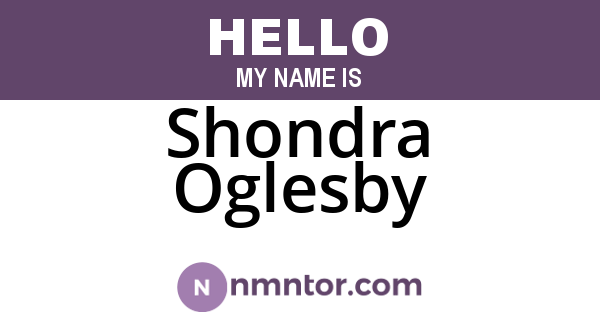 Shondra Oglesby
