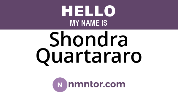 Shondra Quartararo