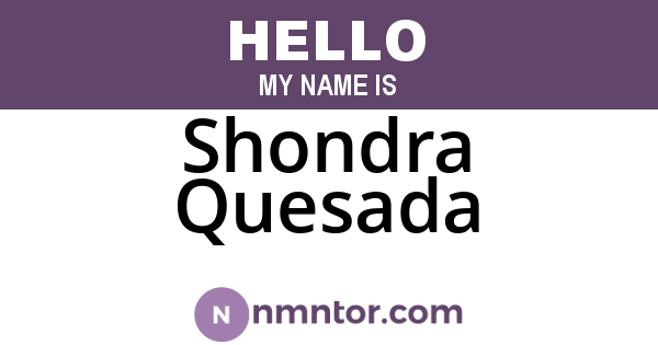 Shondra Quesada