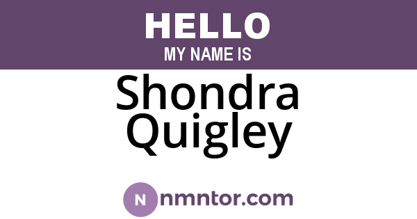 Shondra Quigley