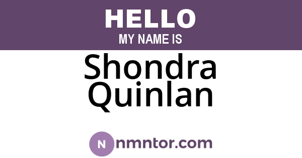 Shondra Quinlan