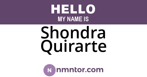 Shondra Quirarte