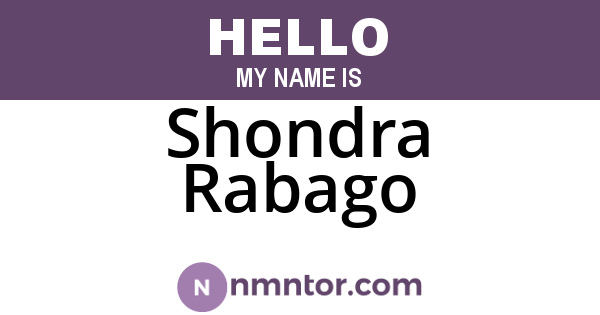 Shondra Rabago