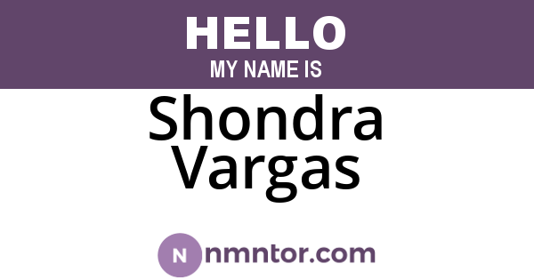 Shondra Vargas
