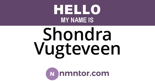 Shondra Vugteveen