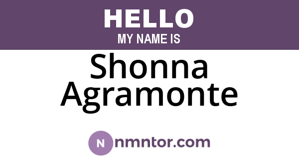 Shonna Agramonte
