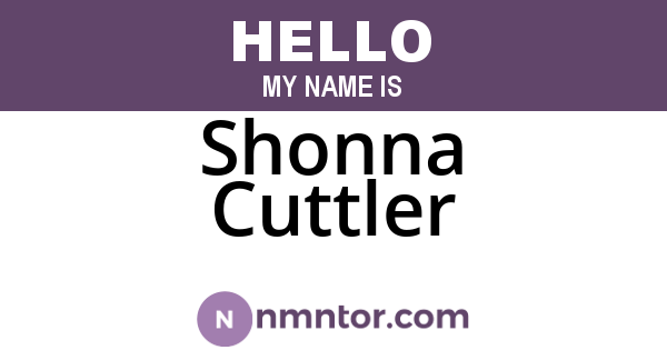Shonna Cuttler