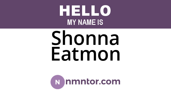 Shonna Eatmon