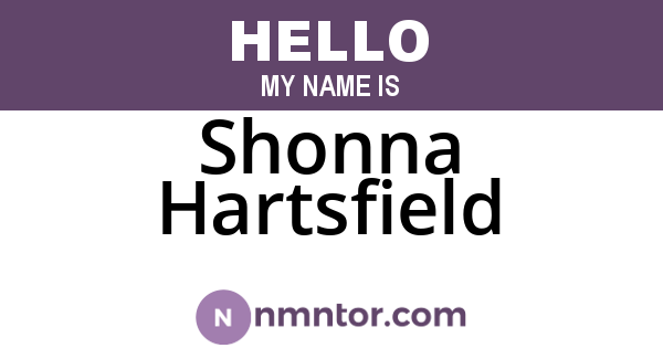 Shonna Hartsfield