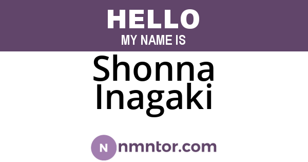 Shonna Inagaki