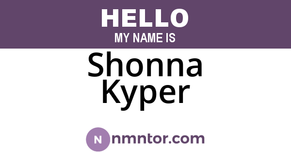 Shonna Kyper
