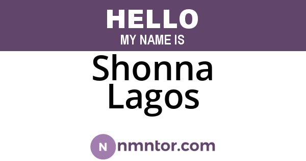 Shonna Lagos