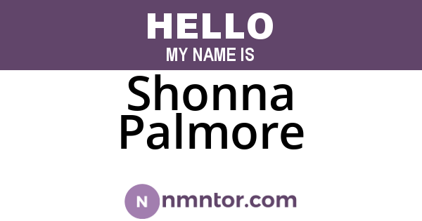 Shonna Palmore