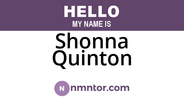Shonna Quinton