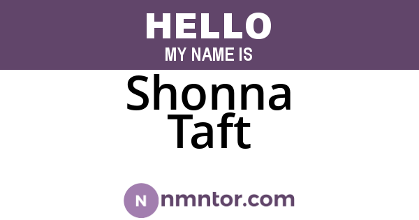 Shonna Taft