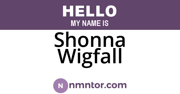 Shonna Wigfall