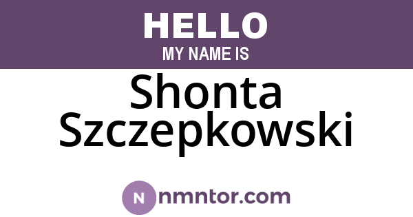 Shonta Szczepkowski