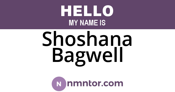 Shoshana Bagwell