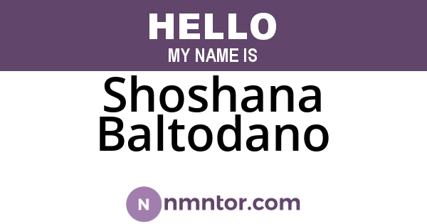 Shoshana Baltodano