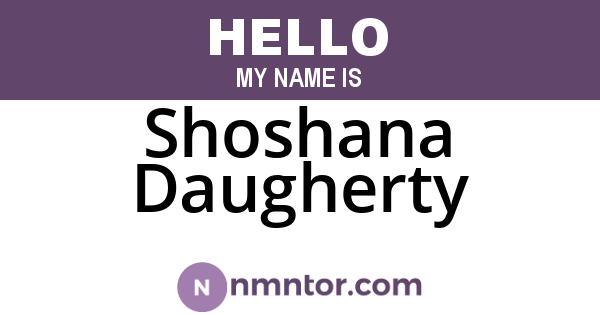 Shoshana Daugherty