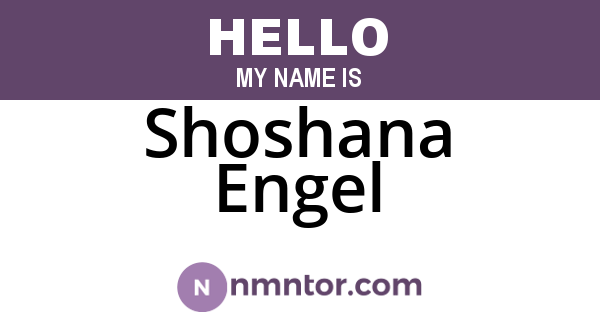 Shoshana Engel