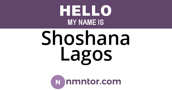 Shoshana Lagos