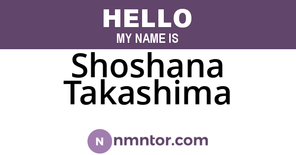 Shoshana Takashima