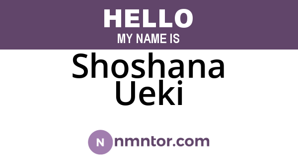 Shoshana Ueki