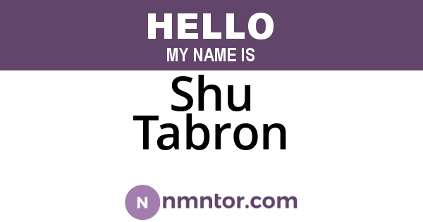 Shu Tabron