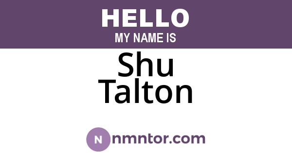 Shu Talton